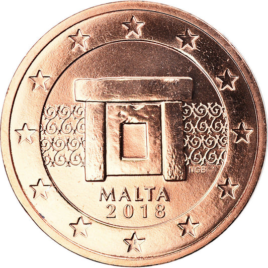 malta, 
  
  2 euro centy, 
  
  2018