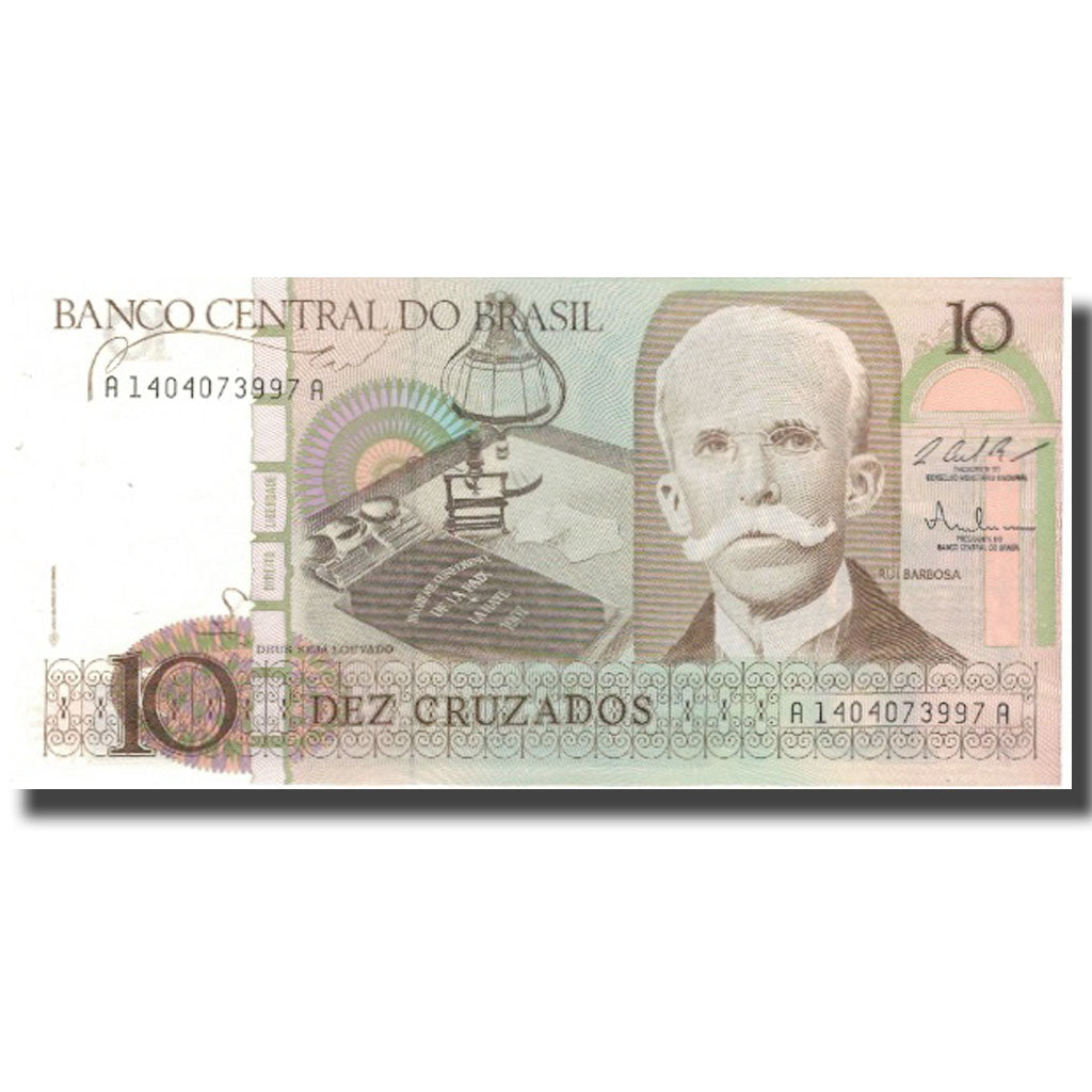 bankovka, 
  
  Brazília, 
  
  10 Cruzados