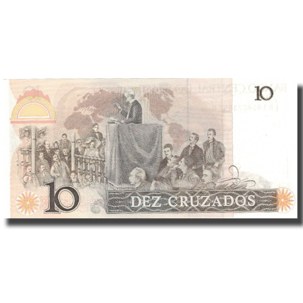 bankovka, 
  
  Brazília, 
  
  10 Cruzados