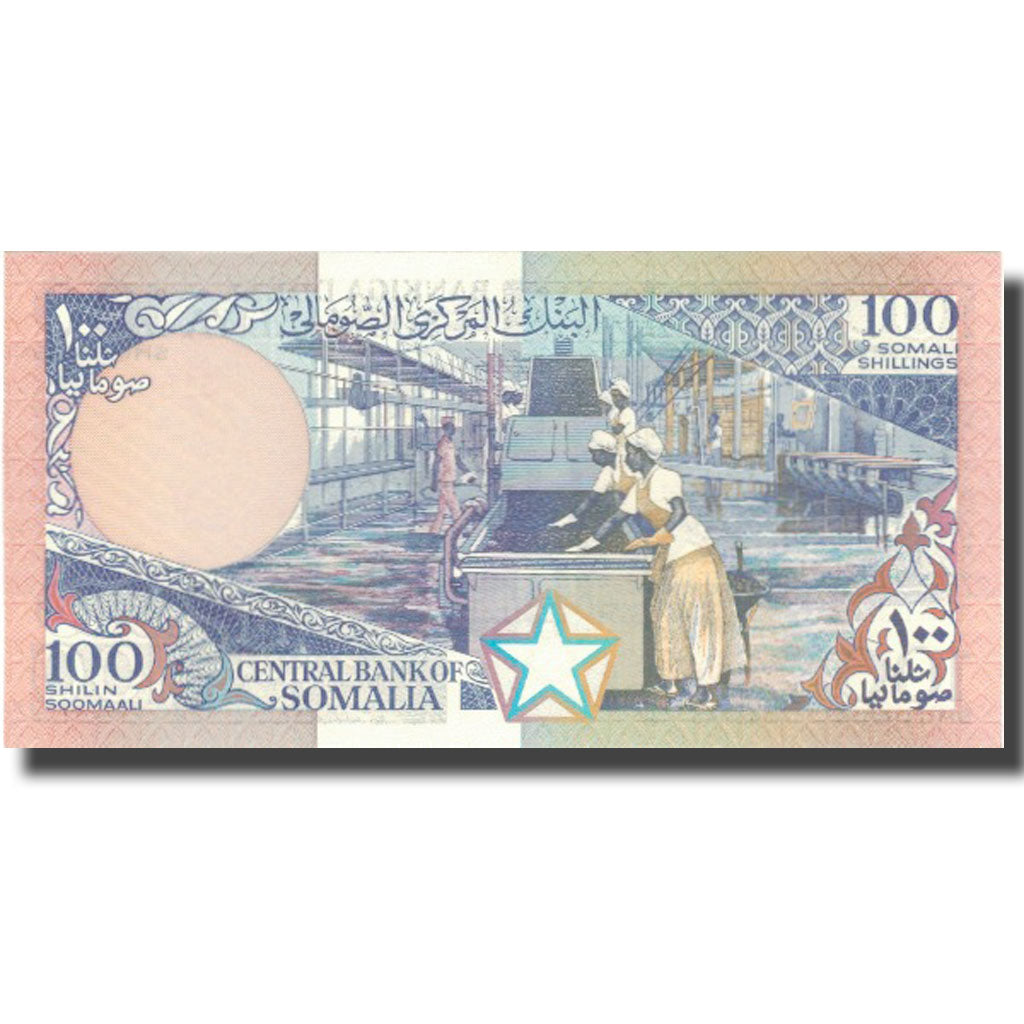 bankovka, 
  
  Somálsko, 
  
  100 šilinov = 100 šilingov