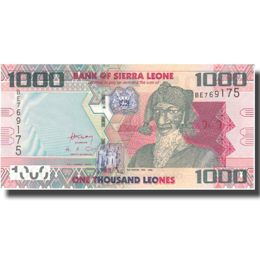 bankovka, 
  
  Sierra Leone, 
  
  1000 Leonov