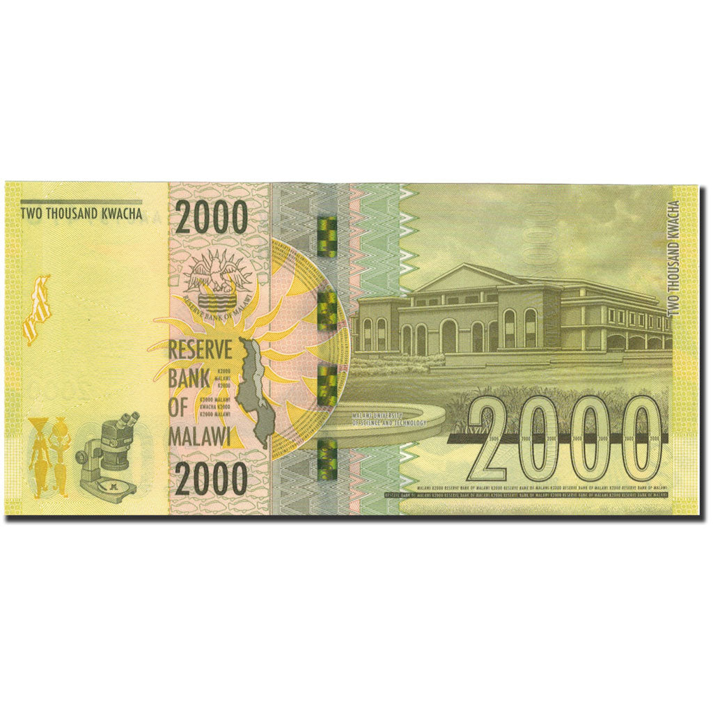 bankovka, 
  
  Malawi, 
  
  2000 Kwacha