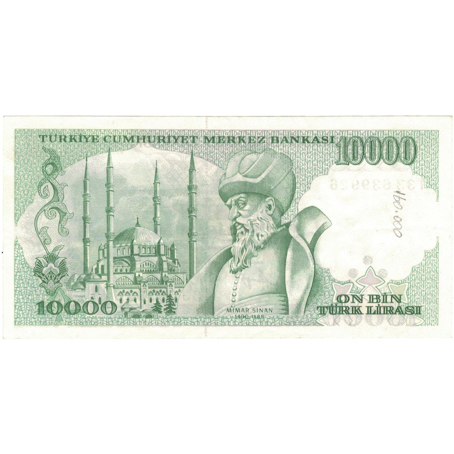 bankovka, 
  
  Turecko, 
  
  10