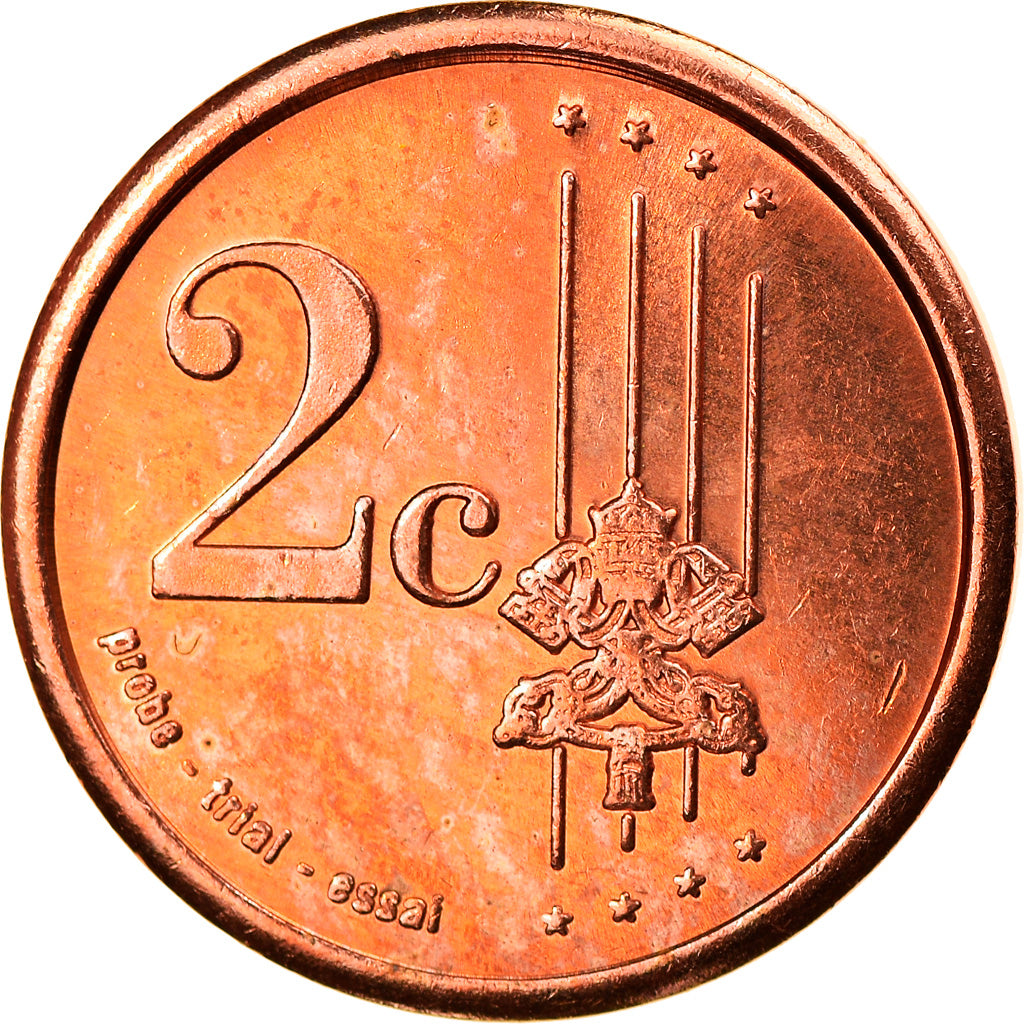 Vatikán, 
  
  2 euro centy, 
  
  Typ 3