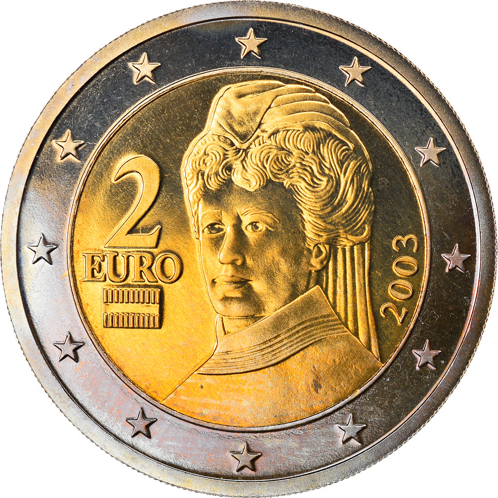 Rakúsko, 
  
  2 eurá, 
  
  2003